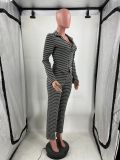 2025 Autumn/Winter New Collection Striped Two-Piece Set