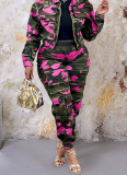 2025 New Fashion High-Waisted Stretch Slim-Fit Camouflage Cargo Pants