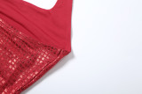 2025 Sexy Halter Neck Slim-Fit Waist-Cinching Bodycon Dress
