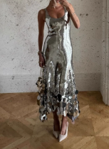 2025 New Fashionable Heavily Embellished Sequin and Bead Evening Dress