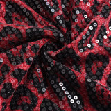 New Arrival Leopard Print Sequined Patchwork Double-layered Elastic Skirt