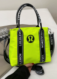 2025 New Arrival Embroidered Strap Canvas Shoulder Tote Bag