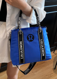 2025 New Arrival Embroidered Strap Canvas Shoulder Tote Bag