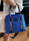 2025 New Arrival Embroidered Strap Canvas Shoulder Tote Bag