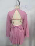 Fashionable and Elegant Backless Waist-cinching Slimming Mini Dress