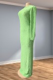 New Arrival Solid Color Elegant Waist-cinching Slim-fit Bodycon Dress