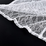 Sexy Lace Ruffle-sleeved Blouse With A Flowing Tie Collar