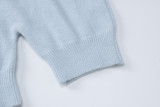 New Arrival Long-Sleeved Solid Color Zippered Slim-Fit Knitted Sweater Jumpsuit