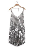 2026 Sexy Backless Halterneck Sequin Dress