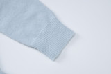 New Arrival Long-Sleeved Solid Color Zippered Slim-Fit Knitted Sweater Jumpsuit