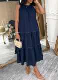 2026 New Halter Neck Tencel Suspender Denim Dress