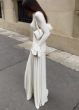 2026 Sexy Lace-Trimmed Slim-Fit Long Dress