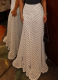 2026 New Fashionable Slim Fit Polka Dot Fishtail Skirt
