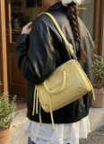 Fashion Retro Solid Color Shoulder Crossbody Handbag