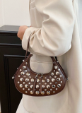 Fashion Punk Style Studded Shoulder Bag/Handbag/Underarm Bag