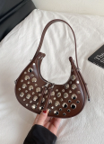 Fashion Punk Style Studded Shoulder Bag/Handbag/Underarm Bag