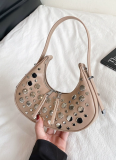 Fashion Punk Style Studded Shoulder Bag/Handbag/Underarm Bag