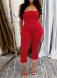 Fashion Backless Halter Neck Tank Top Set
