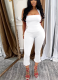 Fashion Backless Halter Neck Tank Top Set