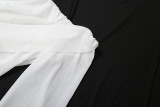 Sexy Mesh Solid Color Off-Shoulder Sheer Long-Sleeve Dress