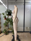 2026 Sexy Color-Blocked Backless Yoga Bodysuit