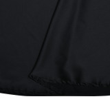 New Round Neck Sleeveless Slim Fit Patchwork Hollow-Out Long Dress