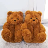 2026 Cute Cartoon Teddy Bear Cotton Shoes