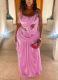 Fashion Solid Color Mesh Patchwork Sheer Camisole Top and Skirt Set