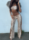 Sexy Hot Girl Sleeveless Bandeau Top and Tight Pants Set