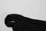 2026 New Sexy Lace-Trimmed Sheer Slit Dress
