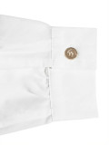 Sexy Slim-Fit Two-Piece Set Cropped Shirt & Tie-Detail Button-Front Skirt
