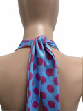 2026 Trendy Polka-Dot Jumpsuit: Strappy Bandeau-Style Halter-Neck and Backless