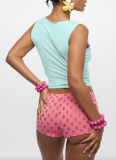 Fashionable Sporty V-neck Printed Letter Sleeveless Tank Top