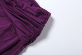Fashionable Solid-Color Sexy Sleeveless Low-Cut V-Neck Backless Dress