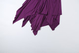 Fashionable Solid-Color Sexy Sleeveless Low-Cut V-Neck Backless Dress
