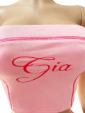 Sexy Sports Bandeau Top and Shorts Set