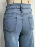 Casual Retro Washed Wide-Leg Jeans  Loose Fit Slimming and Leg-Lengthening