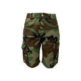 Stylish Loose-Fit Casual Camouflage Cargo Shorts