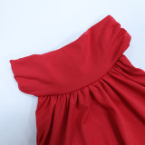 New Sexy Solid-Color Slim-Fit Backless Fishtail Dress