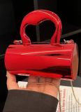 New Premium-Style Cylindrical Chain-Handle Bag