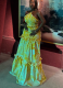 Summer Elegant Ruffled Halter Neck High-Waisted Skirt Set
