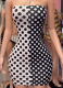 Stylish Polka-Dot Print Strapless Sexy Mini Dress