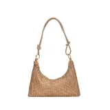 Fashionable Rhinestone-Embellished Small Square Shoulder/Handbag