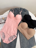 Waist-reducing Chest Supporting Seamless Lace Slimming Cinch Bodysuit RS-19634