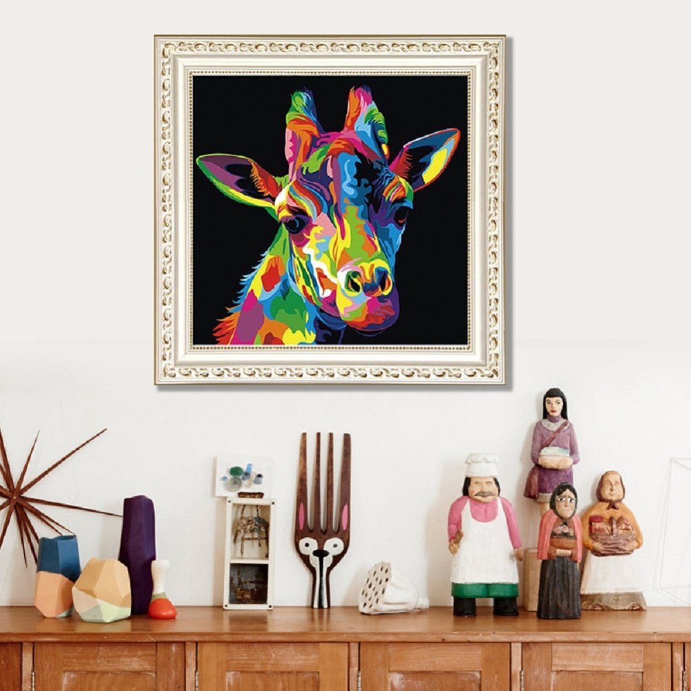 Giraffe And Dog 5d Diamond Painting Kits Drill Rhinestone Eco