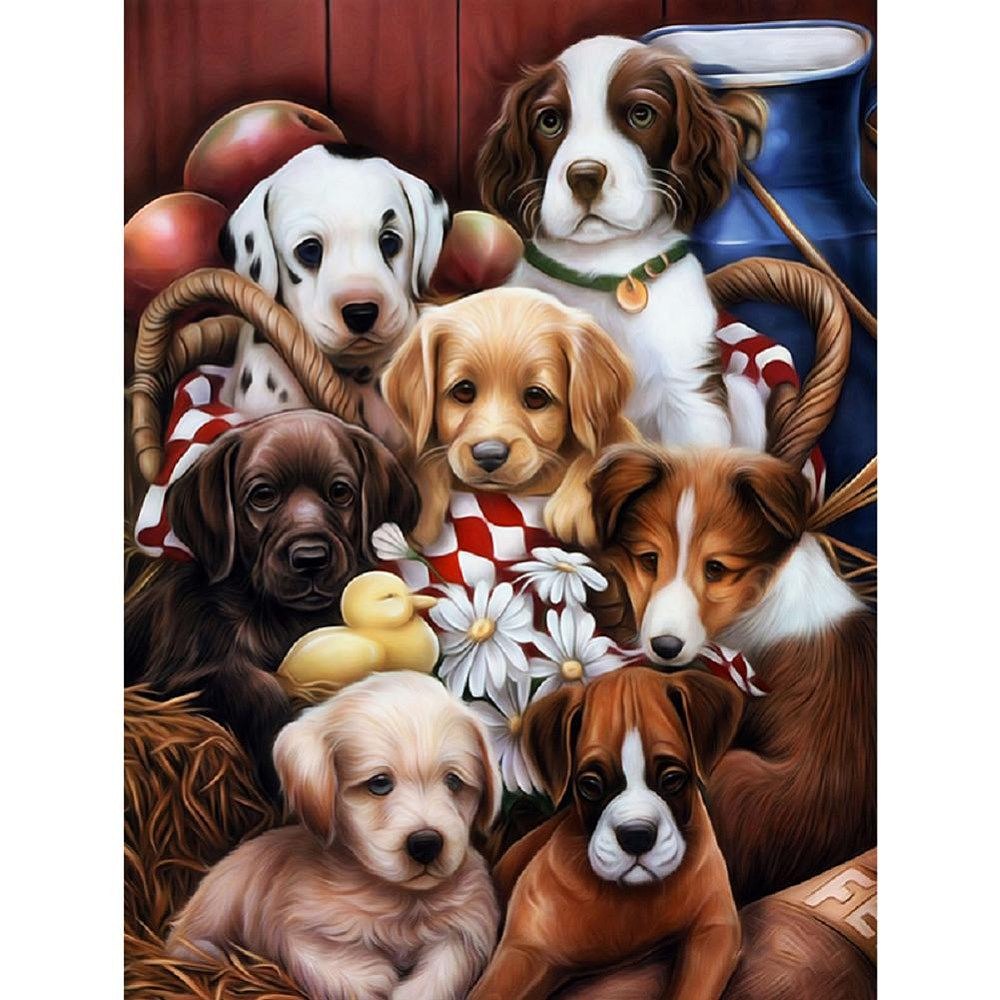 Animal Dog 5d Diamond Painting Kits Eco Friendly Diy Art Craft For