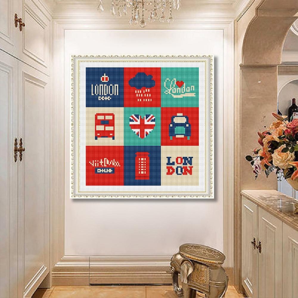 British 5d Diamond Painting Kits Eco Friendly Diy Art Craft For