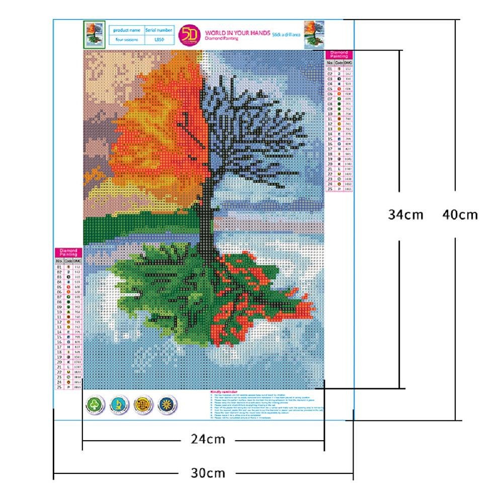 Season Tree 5d Diamond Painting Kits Eco Friendly Diy Craft For
