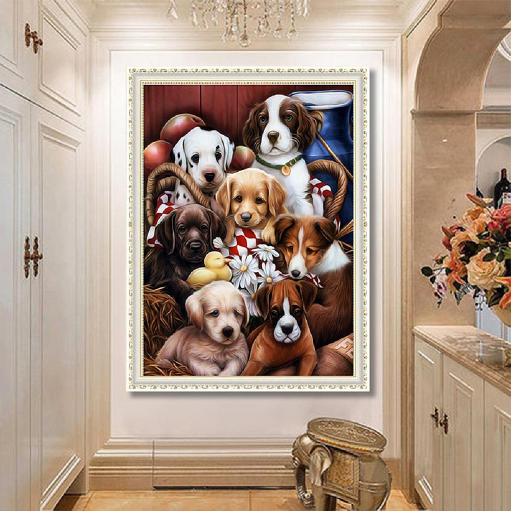Animal Dog 5d Diamond Painting Kits Eco Friendly Diy Art Craft For