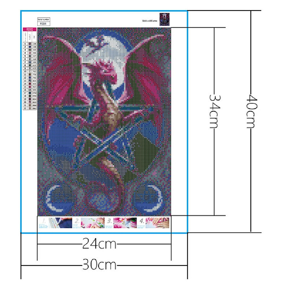 Dragon 5d Diamond Painting Kits Eco Friendly Diy Craft For Home
